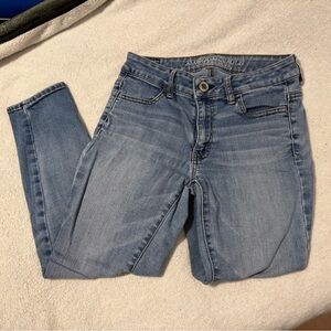 American Eagle Hi-Rise Denim Jegging Crop (Size 2)